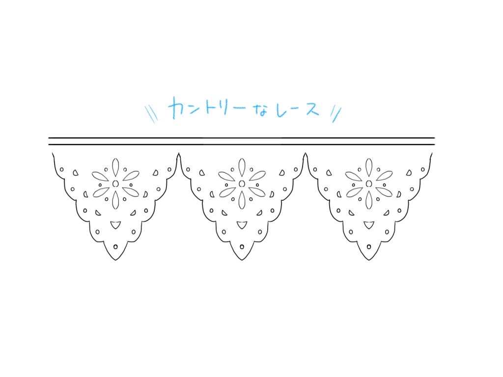 レース 模様 手書き