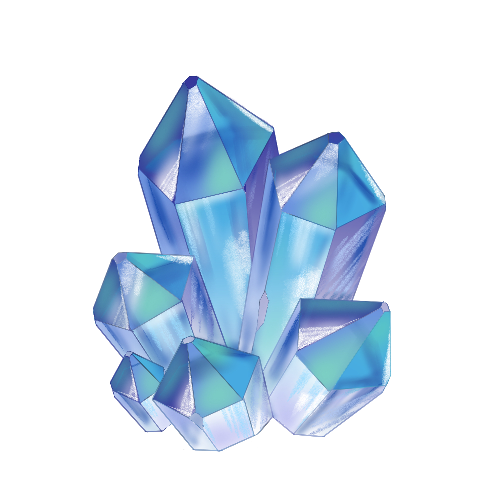 初心者も簡単！クリスタルのイラストの描き方 - オンラインイラスト  