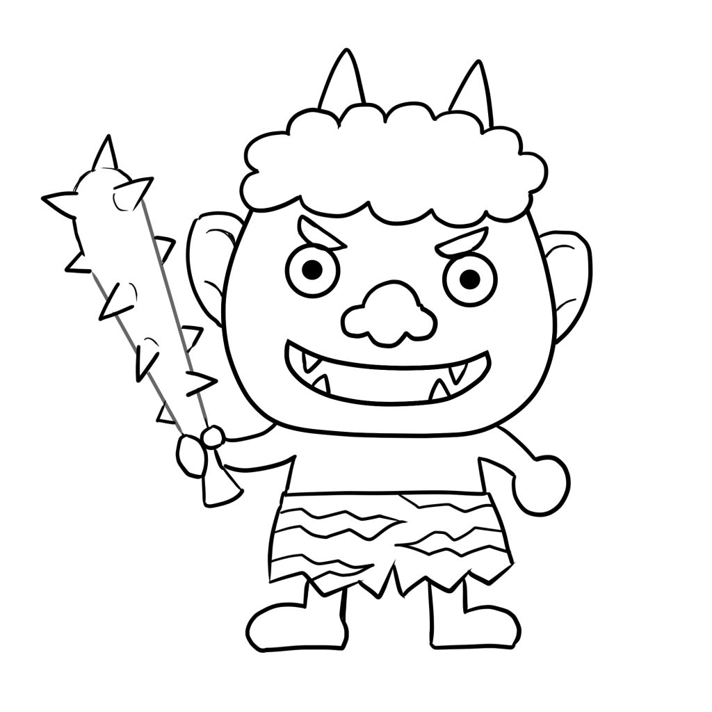 鬼 の 絵