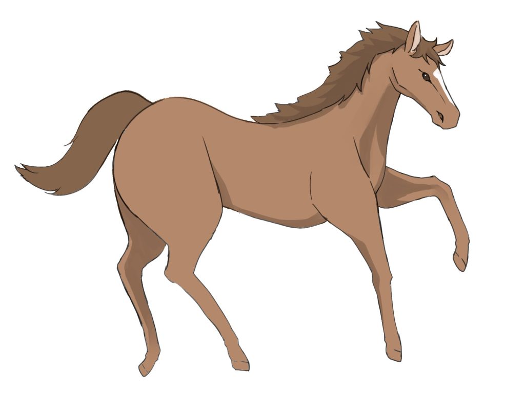 馬の絵, image size:1024x768