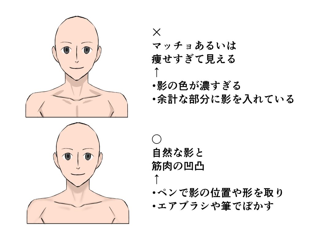 鎖骨 描き 方