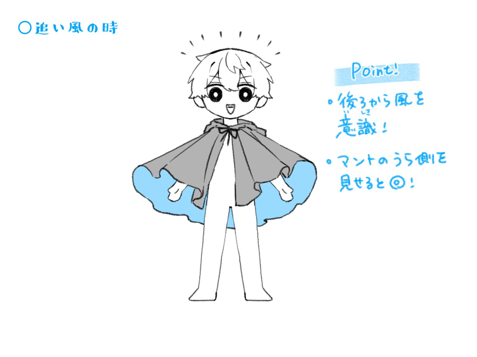 初心者も簡単！マントのイラストの描き方 - オンラインイラスト教室アタムアカデミー