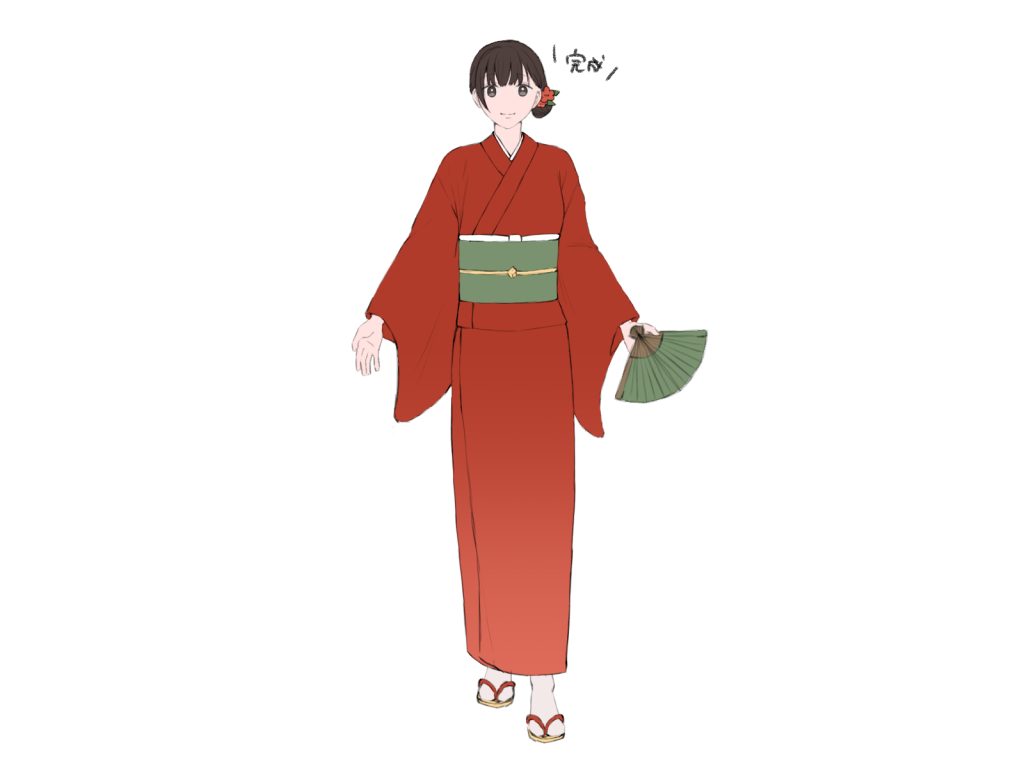 着物 イラスト 簡単