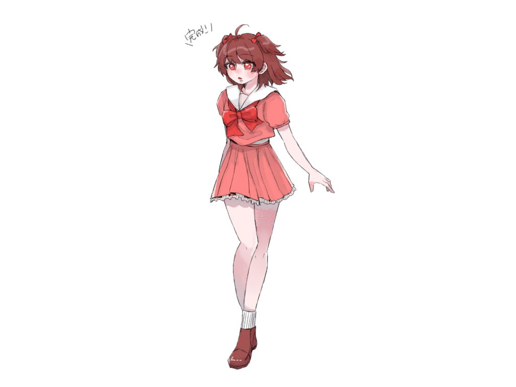可愛い 女の子 イラスト 簡単