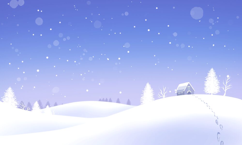 初心者も簡単！雪の背景イラストの描き方 - オンラインイラスト教室 