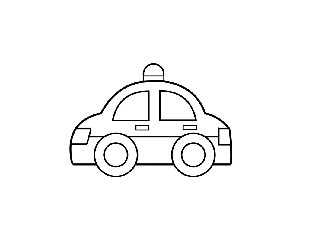 パトカー イラスト 簡単