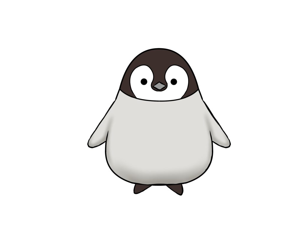 ペンギン 手書き イラスト