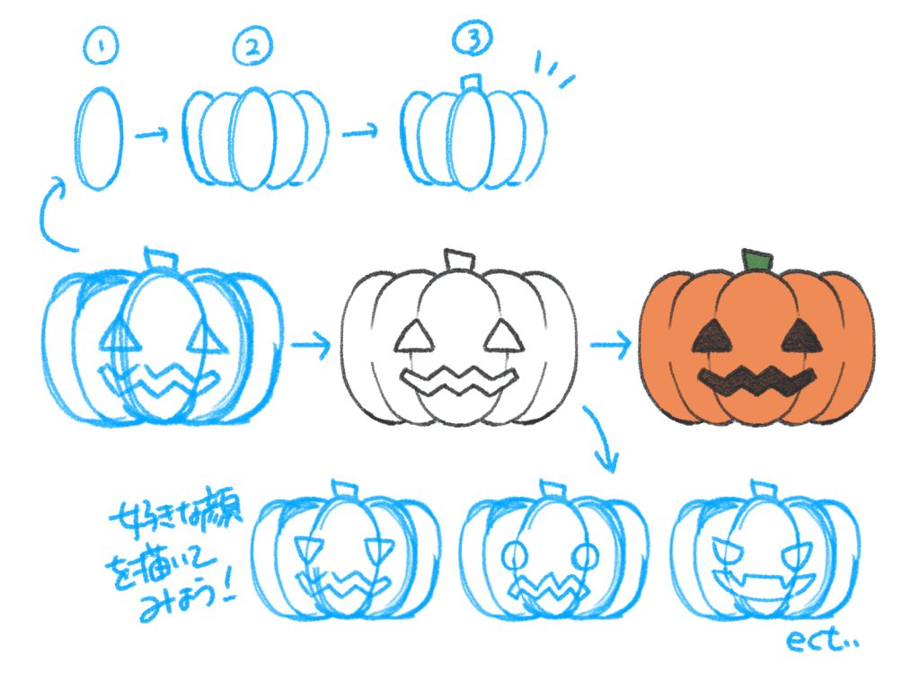 ハロウィン イラスト 簡単