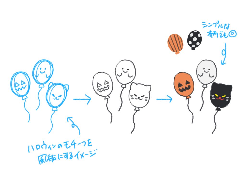 ハロウィン イラスト 簡単