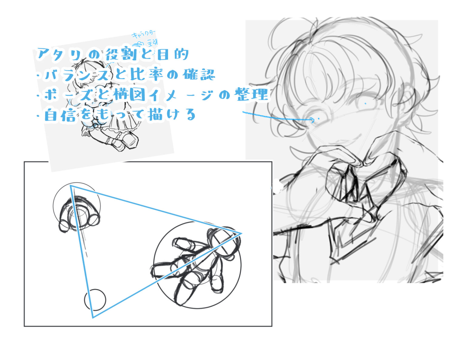 初心者も簡単!アタリの描き方 - オンラインイラスト教室アタムアカデミー