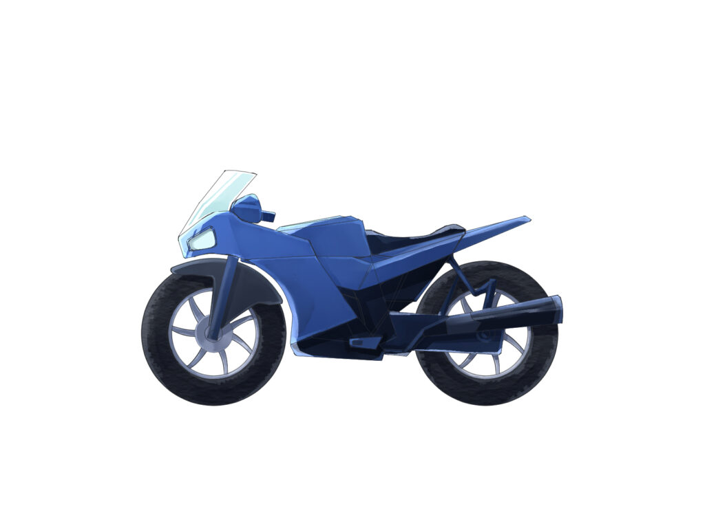 初心者も簡単！バイクのイラストの描き方 - オンラインイラスト教室 
