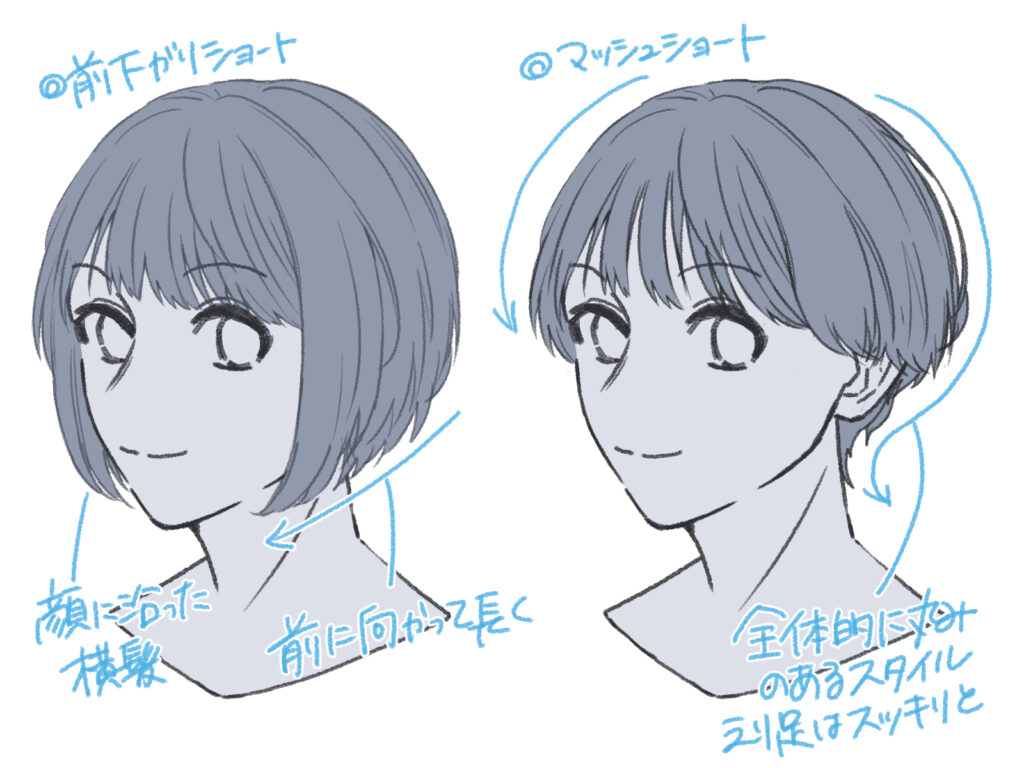 ショート ヘア イラスト