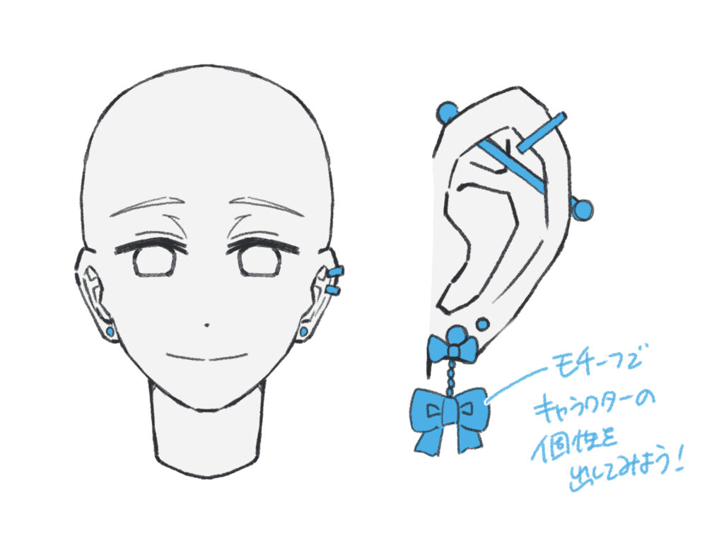 耳 の 描き 方